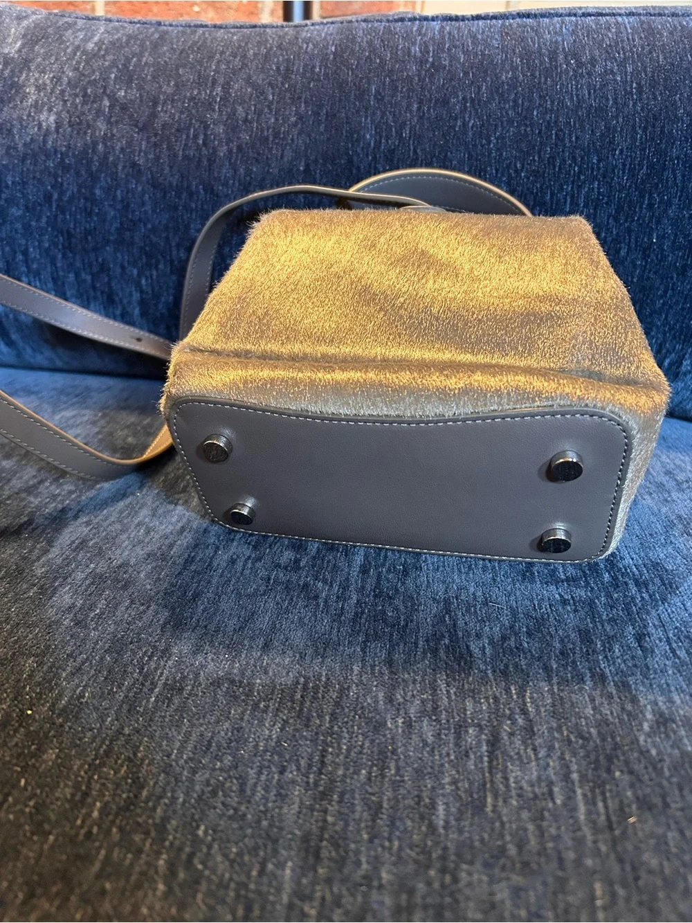 kate spade New York Remedy Metallic Silver Mini Top-Handle Crossbody Bag
